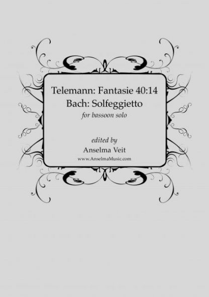 Telemann Fantasie Solfegietto Bach Fagott Bassoon Solo