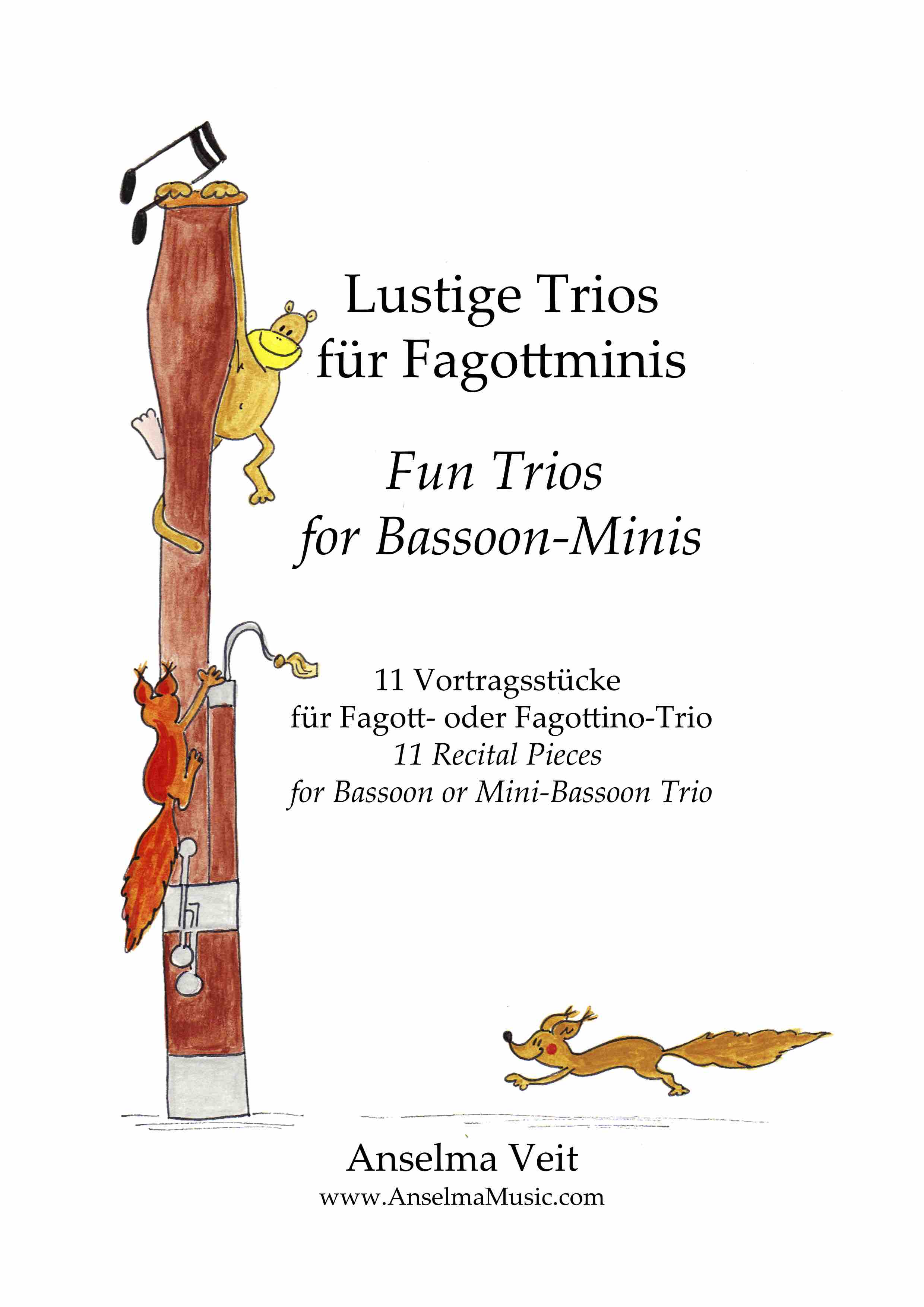 Lustige Trios fuer Fagottminis Fagott Trio Anselma Veit